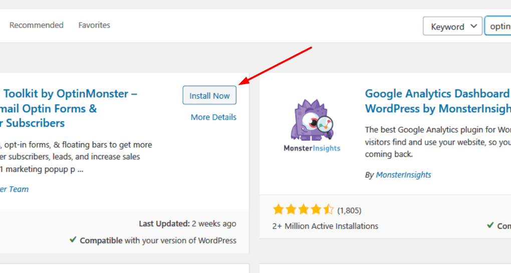 add optinmonster plugin